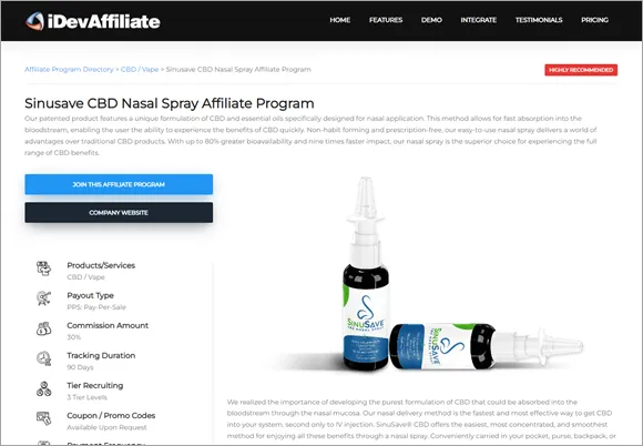 free affiliate program directory listing